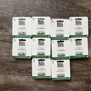 Bulldog Original Steel Razor Blades Aloe Vera Refill 10 Pack 40 Total Cartridges